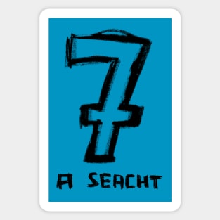 Irish Number 7 Sticker